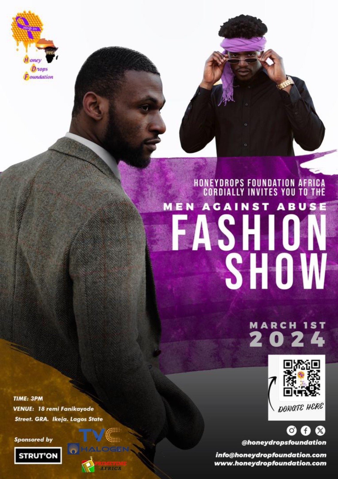 men against abuse fashion show